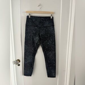 Lululemon Black Speckled Tights – Approx. Size 6–8